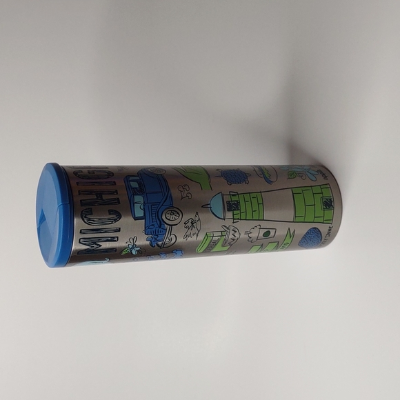 Starbucks Michigan Coffee Tumbler Steel NWT